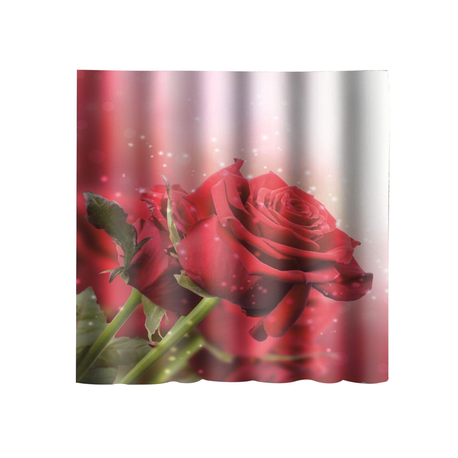 Valentine's Day Shower Curtain, Valentine's Day Red Rose Shower Curtain