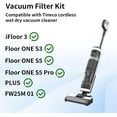 thumbnail image 2 of Roller Brush and Filter Replacement Compatible with Tineco iFloor 3/ Floor One S3 Cordless Vacuum Cleaner, Replacement Parts Include 3 Brush Rollers, 3 Filters, 2 of 15