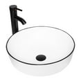 thumbnail image 4 of PULUOMIS 24" Vanity Bathroom Cabinet with Mirror and Vessel Sink Bowl Faucet Combo Set, 4 of 8