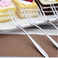thumbnail image 5 of Swan Fruit Forks Stainless Steel Vegetable Dinnerware Set Dessert Cake Forks Bistro Style, 5 of 5