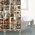 thumbnail image 4 of Vintage Halloween Poster Pattern Shower Curtain 84"x72" ,Bathroom Decorative Shower Curtains Set with 12 Hooks,Modern Waterproof Washable Shower Curtain, 4 of 6