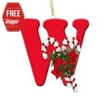 thumbnail image 6 of Holloyiver Christmas Tree Decoration Pendant, Personalized Christmas 26 Initial Letter Ornaments, Red Ornaments for Christmas Tree Indoor Christmas Decorations Christmas Xmas Gifts for Kids, 6 of 8