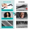 thumbnail image 5 of Curly  Human Hair 8 8 10 10 Inch Kinkycurly  Human Hair for Black Women  Unprocessed 12A Brazilian Virgin Hair Quick Weave Extensions  Black, 5 of 6