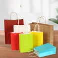thumbnail image 3 of Bolsa de papel kraft, bolsa para llevar, bolsa para comprar ropa, bolsa de regalo, bolso de mano de papel kraft, 3 of 5