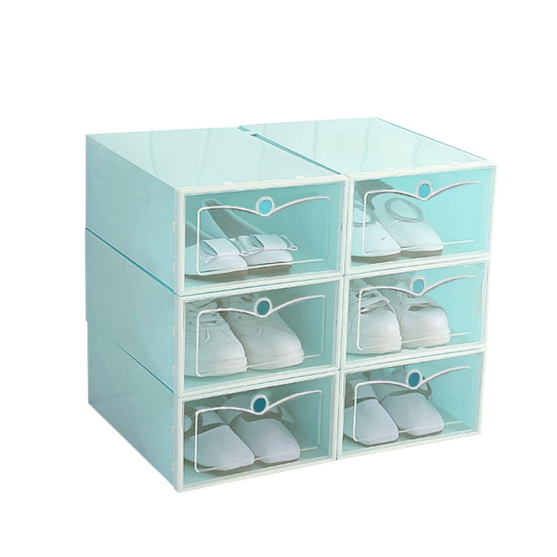 1PC Flip-Top Plastic Drawer Shoe Home Storage Box Stackable Organiser Foldable 