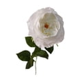thumbnail image 3 of Ramo de rosas artificiales para centro de mesa, rosa realista hidratante Blanco, 3 of 9