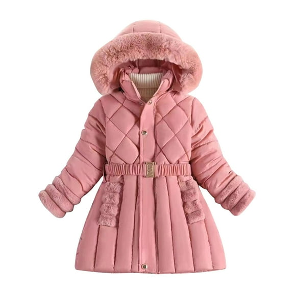 Kids Winter Coat,Boys Puffer Coat Mid-Length Heavyweight with Hooded Warm Windproof Winter Thicken Coat Hooded Jacket Boys Jackets Size 5-6 Years