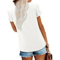 thumbnail image 4 of KISSMODA Womens Summer Special Design Short Sleeve Fashion Casual Lightweight Tee Tops, 4 of 4