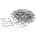 thumbnail image 4 of OULII Isolation Chain Link Barrier Chain Galvanized Iron Silver 1Set, 4 of 7