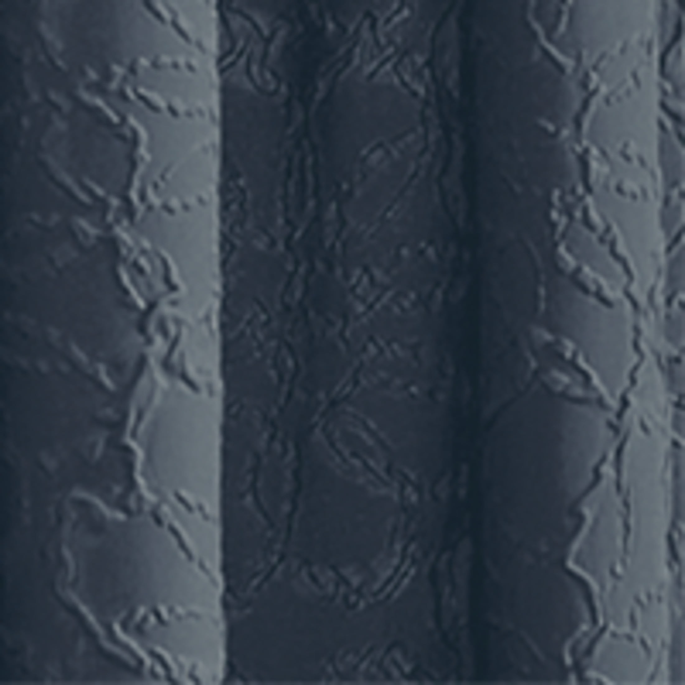 Mainstays Microsculpt Floral Rod Pocket Curtain Pair, Set of 2, Blue Cove, 37"W x 95"L