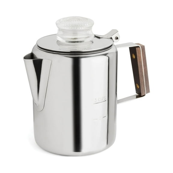 Tops Stainless Steel Rapid Brew Stovetop Percolator Coffee Pot , 2-3 Cup Stovetop Coffee Maker