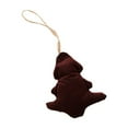 thumbnail image 2 of Plush Christmas Tree Ornament DIY Craft Kit, Wine Red Hanging Decor for Holiday Tree and Gift Wrapping, Handmade Festive Embellishment(Wine A), 2 of 6