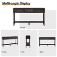 thumbnail image 7 of Wirrytor Vintage Light Grey Console Table with 2 Drawers for Narrow Entryway, Modern Sofa Table for Living Room, Narrow Sofa Table with Open Storage Shelf, Hallway Table and Couch Table Behind Sofa, 7 of 7