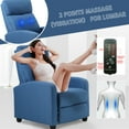thumbnail image 7 of BestMassage Modern Recliner Chair for Living Room Reading Chair Easy Lounge with Fabric Padded Seat Backrest, 7 of 7