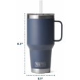 thumbnail image 3 of YETI Rambler Tasse à Paille 35 oz, Isolée sous Vide, Acier Inoxydable, Blanc, 3 of 8