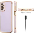 thumbnail image 4 of for Samsung Galaxy A23 4G/5G Case Luxury Plating Edge Case Cover Slim Lightweight Glossy Bling Phone Case Soft TPU Shockproof Bumper Case Electroplated Case,Purple, 4 of 12