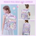 thumbnail image 2 of DAKIMOE Fashion Clear Backpack For School Women School Bookbag Heavy Duty Transparent Backpack, Clear Bookbag, 2 of 9