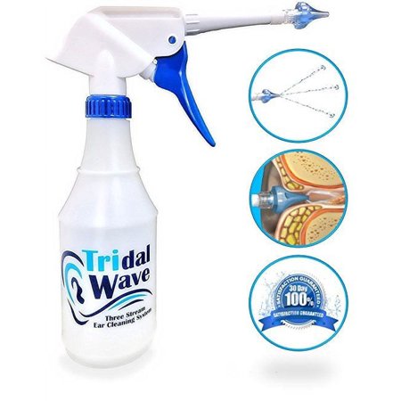 Ear Washer System - Home Solution for Safely Removing Built-Up Earwax and Preventing Future Earwax Buildup - Made by Tridal Wave
