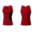 thumbnail image 3 of Compression Tank Tops for Men Sleeveless Crewneck Athletic Workout Shirts Stretchy Slim Pullover Color-Block Gym Running Undershirts Vests, 3 of 3