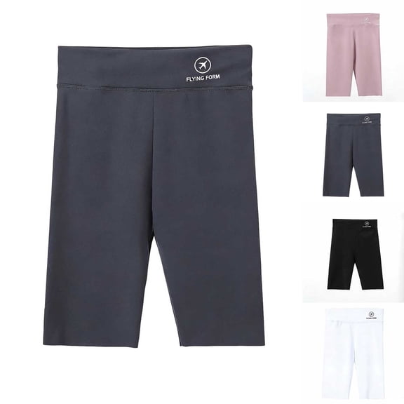 Favoffer Girls Printed Shark Skin Capri Pants Elastic Waist Five Pocket Thin Sports Leggings Casual Outing Vacation Wear 3-15Y