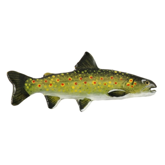 Bull Trout Pin, FP024, Hand Painted 2” Fish Lapel Pin, Hat, Pins, Brooch, Brooches, Jewelry, Gift, 100% Handmade in the USA, 200 Fish Designs Available