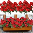 thumbnail image 4 of Artificial Geranium Flowers, Ongmies Artificial Geranium Flowers – Faux Outdoor Garden Plants for Home, Kitchen & Table Centerpieces, Outdoors Silk Flowers, 4 of 5