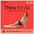 thumbnail image 3 of Thinx for All™ Women's Everyday Comfort Hi-Waist Period Underwear, Leakproof up to 12 hours, Black Haze, 3 of 9