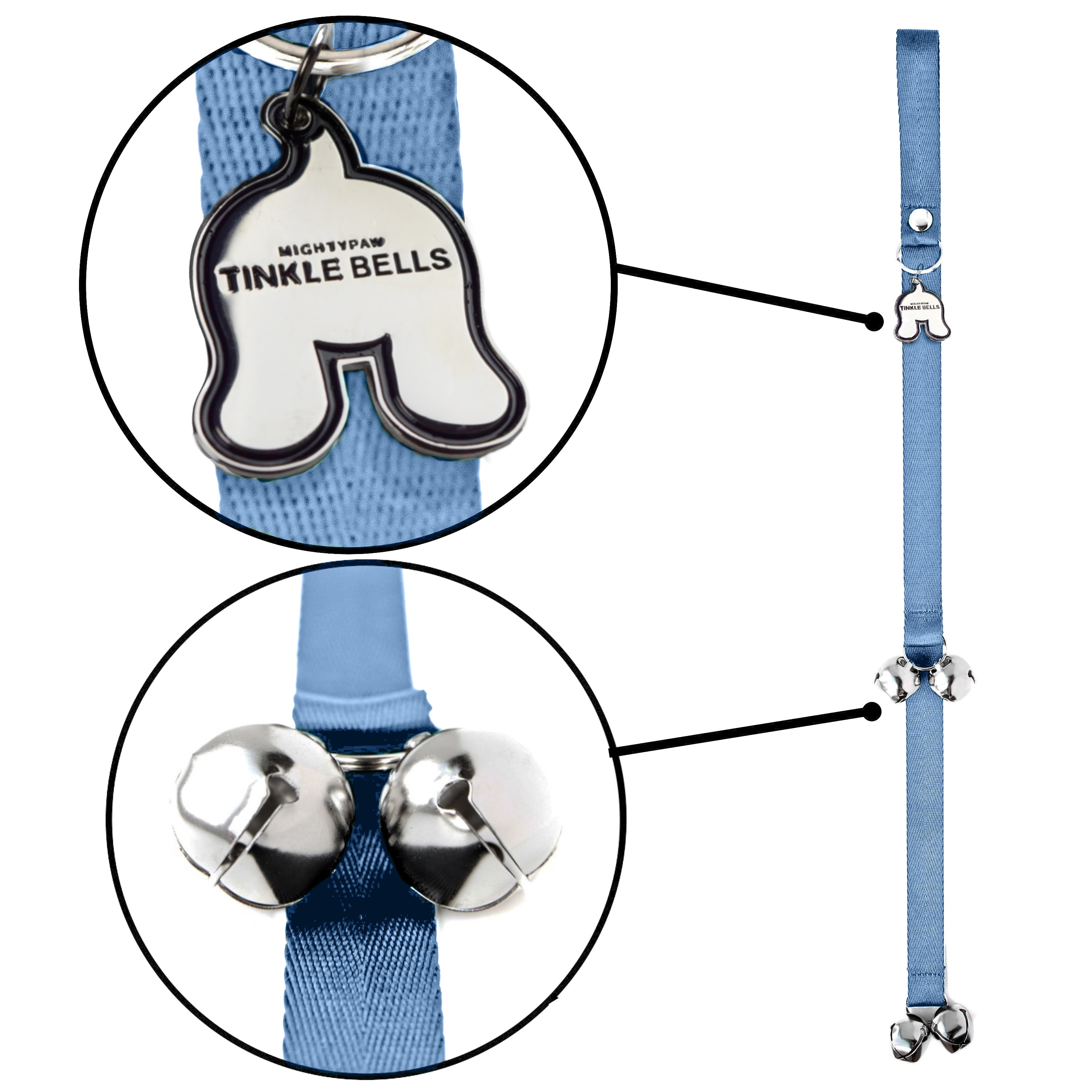 Mighty Paw Tinkle Bells Hanging Dog Doorbells, Housetraining Doggy