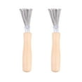 thumbnail image 1 of HEALEEP Comb Cleaner Hair Brush Cleaning Tool Set Metal for Professional Use 2Pcs, 1 of 5