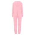 thumbnail image 6 of Gunia Kids Boys Girls Outfit Long Sleeves Zipper Hooded Romper Jumpsuit For Children Clothes Set Pink 9-10 Years, 6 of 9