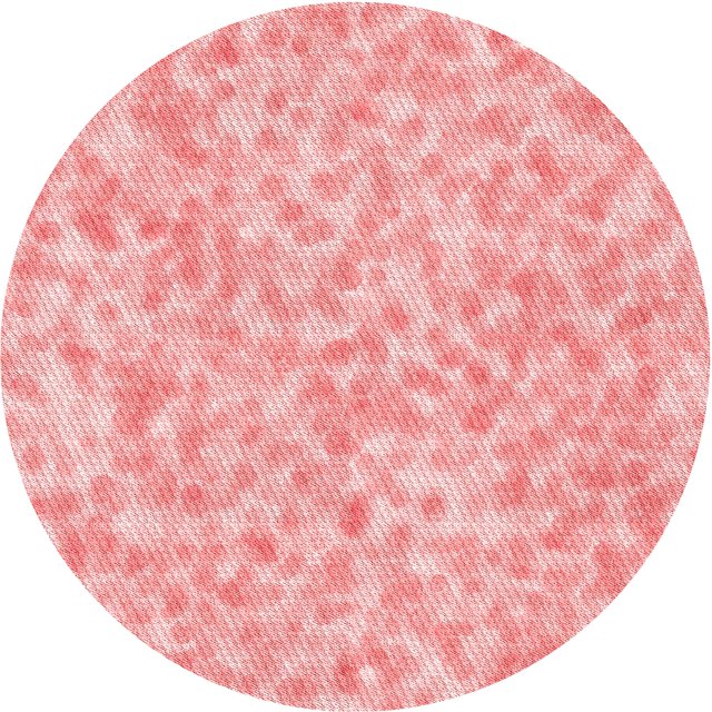 Ahgly Tapis Rond Lavable en Machine Intérieur Transitionnel Rose, 4 Pieds Rond