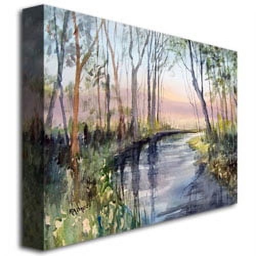 Trademark Art "River Reflections" Canvas Art by Ryan Radke