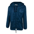 thumbnail image 2 of COOFANDY Men's Packable Rain Jacket Outdoor Waterproof Hooded Lightweight Classic Cycling Raincoat, 2 of 6
