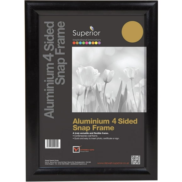 SECO Snap Poster Frame Case, 27 x 40 Inches, Black