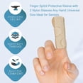 thumbnail image 3 of Graflsoa Universal Finger Splint for Injury Protection - Nylon & Cotton Fabric, Black or Skin Color, 12x10x3cm, 1-Piece Pack, 3 of 6