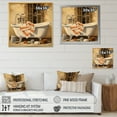 thumbnail image 4 of Designart "Bath Vintage beauty IV" Bath & Laundry Floater Framed Wall Art Living Room, 4 of 7