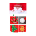 thumbnail image 3 of 2pcs Kids Santa Claus Red Plush Short Hat with Cuff Party Decorations（A), 3 of 4