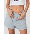 thumbnail image 2 of Biezeib Lounge Shorts for Women and Men Solid Color Side Slit Comfy Elastic Waist Sleep Shorts Summer Casual Athletic Short Pants, 2 of 6