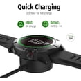 thumbnail image 2 of Compatible avec le Support de Charge Garmin Fenix 5/5S/5X, Accessoire de Support de Berceau de Station de Charge avec 1 M USB, 2 of 5