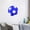 Blue, variant on Sports Themed Bedroom Decor - Mirrored Acrylic 3D Soccer Ball Wall Decoration,Mirror Wall Sticker Gaming Room Decor,Removable Football Wall Decal,for Teen DIY Wall Art,Hollow-Out Design