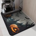 thumbnail image 2 of Halloween Dish Drying Mat Halloween Full Moon Evil Pumpkin Scary Night Coffee Bar Mat Absorbent Heat Resistant 18x24 Inch Dry Pad for Coffee Machine Dish Rack, 2 of 7