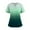 Green, variant on Short Sleeve Scrubs for Women Gradient Color V Neck Casual Slim Fit Scrub Tops Stretch Comfy Shirts with Pockets