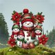 thumbnail image 1 of Xihbxyly Ofertas de Almacén En Oferta Estaca de Acrílico con Forma de Muñeco de Nieve para Jardín, para Interior y Exterior, para Plantas En Maceta, para Patio y para Usar En El Jardín., 1 of 7