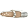 thumbnail image 3 of Sam Edelman Womens Michaela Mary Jane Flat, Soft Silver, 8.5 US, 3 of 3