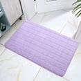 thumbnail image 5 of Memory Foam Outdoor Indoor Outdoor Bathroom Kitchen Carpet Floor Mat Grid 80X50Cm Purple,Carpet Welcome Decor Day Room Living Doormats Carpet Home Carpets Bathroom Products Memory Foam 80X50Cm, 5 of 6