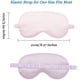 thumbnail image 5 of Silk Satin Sleep Mask with Elastic Strap Travel Eye Sleeping Blindfold for Women Men Levamdar LRWJ551-6, 5 of 7