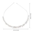 thumbnail image 2 of 5pcs Strass Bandeau Manmade Perle Cheveux Mariage Mariée Cheveux Boucle Cheveux Fermoir Bande de Cheveux, 2 of 6
