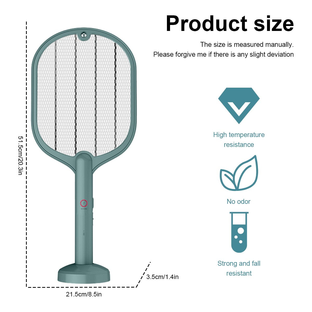 Portable Electric Fly Swatter, Bug Zapper, Mosquito Racket and Insect Killer for Outdoor and Indoor Use