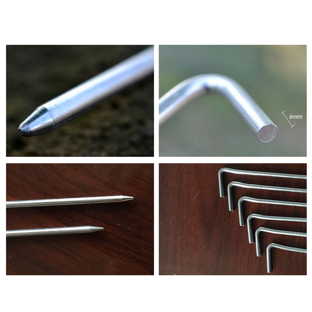 3er 10er Pack BW Tent Pegs Steel New Outdoor Tent Nails Camping Pegs 5er 
