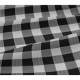 thumbnail image 4 of oneOone Cotton Jersey Black Fabric Gingham Check Quilting Supplies Print Sewing Fabric By The Yard 58 Inches Wide, 4 of 4